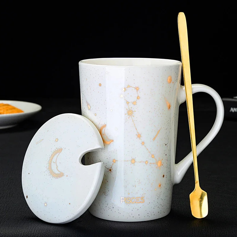Caneca Constelações Signo em Porcelana - 420ml