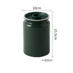 Frasco Hermético de Cerâmica Elegante para Armazenamento