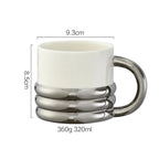 Linha Canecas Prateada Criativa 8 Modelos