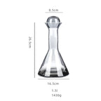 Jarra de Vidro Borosilicato Luxo 1.5L com Copos 260ml