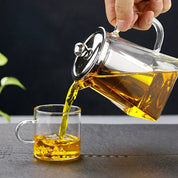 Chaleira Quadrada de Vidro com Infusor