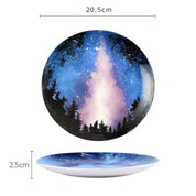 Pratos de Cerâmica Universo Estrelado