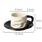 Xícara de Porcelana com Pires Elegante 230ml