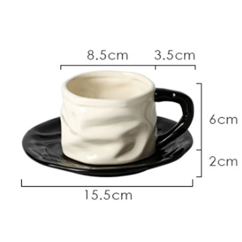 Xícara de Porcelana com Pires Elegante 230ml