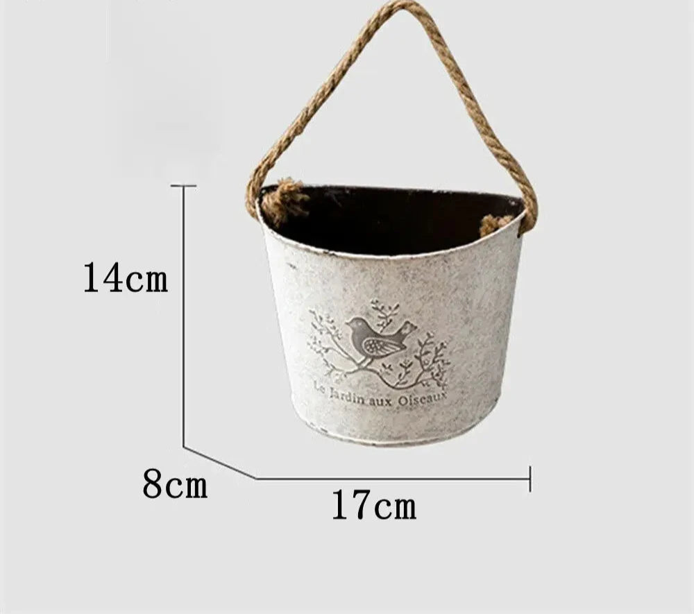 Vaso Suspenso de Parede em Metal