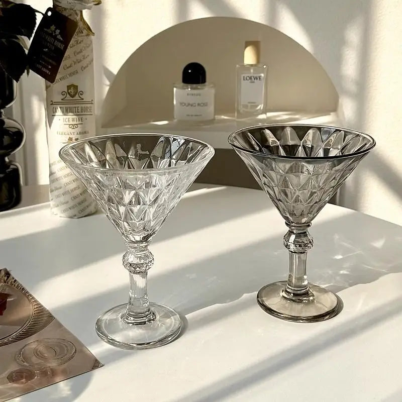 Taça Vintage de Vidro para Champanhe