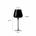 Taça Black em Cristal com Design Slim para Bebidas Especiais