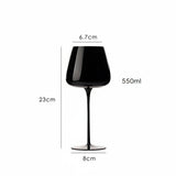 Taça Black em Cristal com Design Slim para Bebidas Especiais