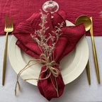 Guardanapos de Algodão Feitos à Mão 32x32cm - Conjunto de 10pcs