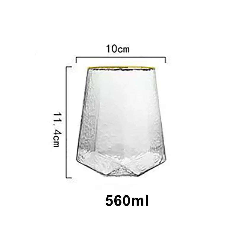 Copo de vidro de vinho tinto de diamante high-grade ins estilo copos de vidro de cristal vidros de vinho vintage vidros de vinho para beber champanhe