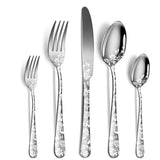 Conjunto Talheres Ramalhete - 20 Pcs em Inox