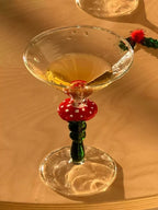 Taça de Vinho Cogumelo de Vidro