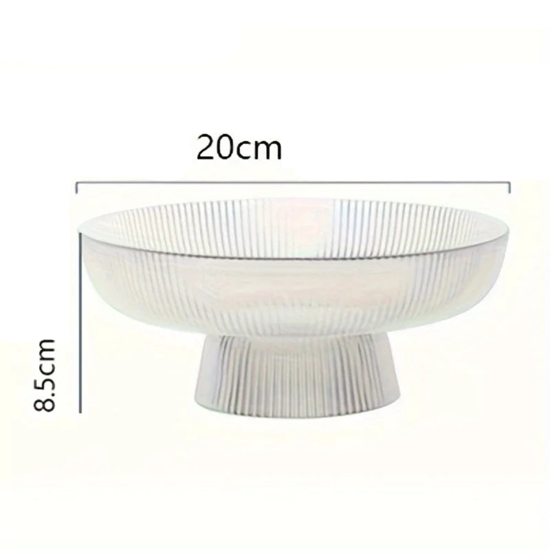 Fruteira de Vidro com Base Pedestal