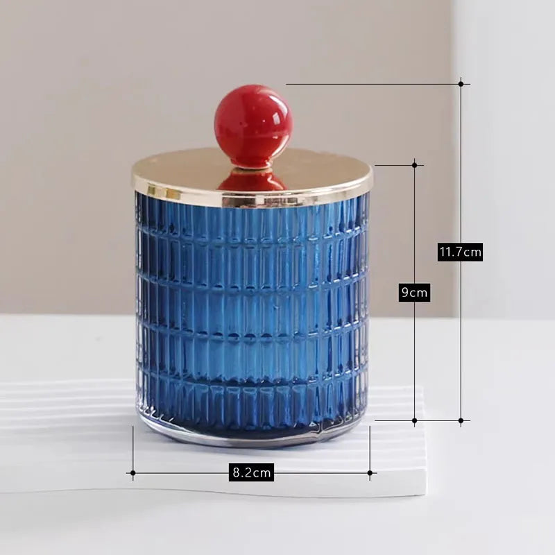 Pote de Vidro Multicolorido