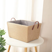 Cesta Organizadora Dobrável em Rattan Vintage