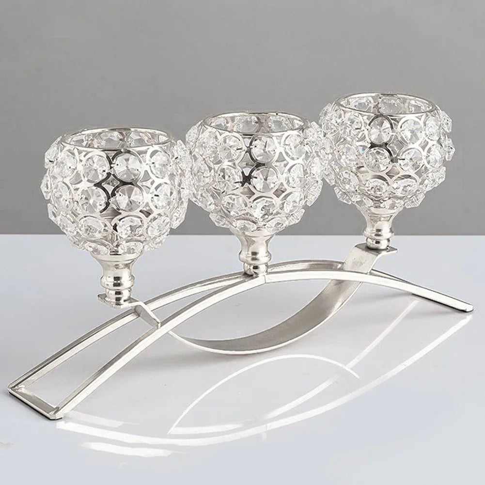 Castiçal de Cristal Luxuoso - Elegância para Sua Casa