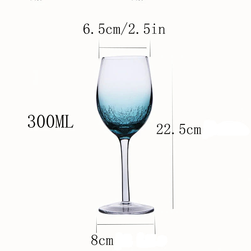 Taças e Copos Nórdicos de Cristal Premium Azul Escuro