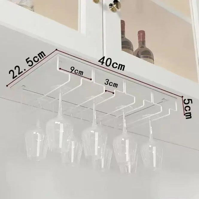 Suporte para Taças de Vinho em Metal para Armário Design Contemporâneo