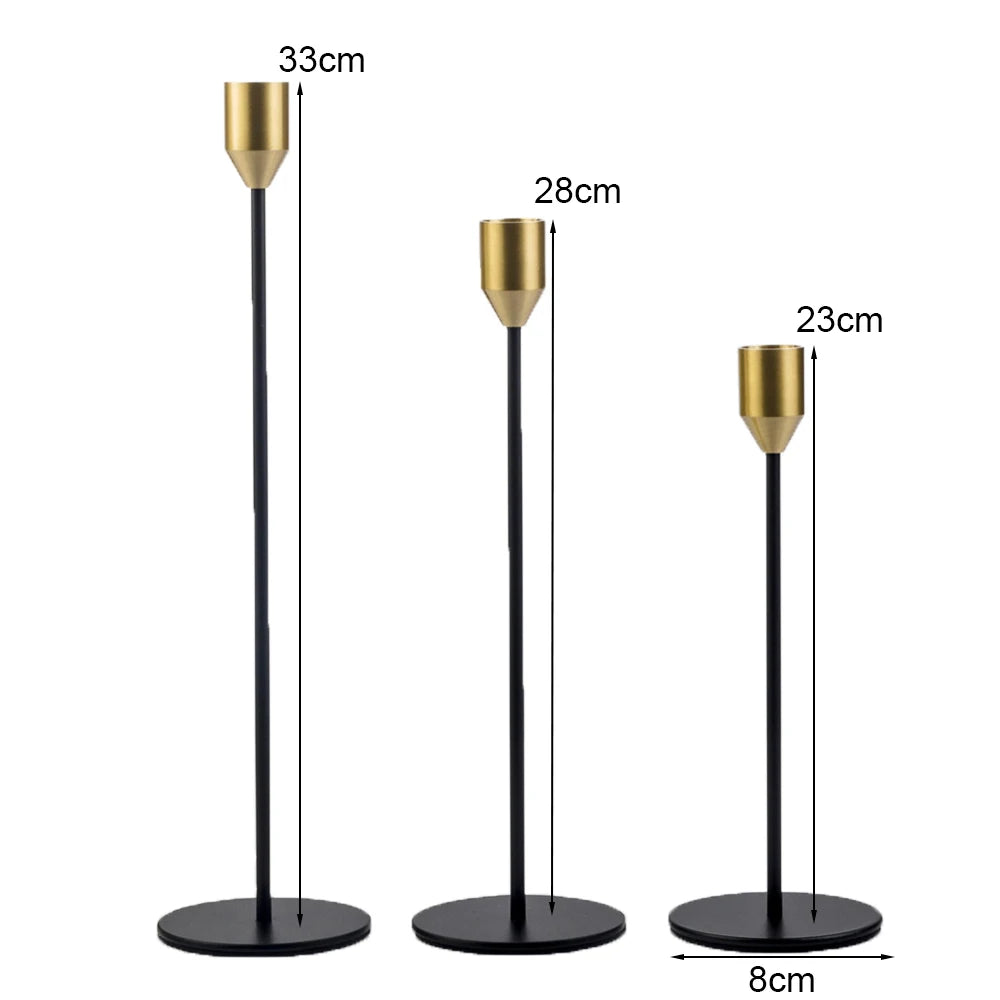 Jogo Castiçal em Metal 3 ou 5pcs