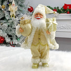 Natal sentado em pé papai noel estatuetas boneca bonito 12 polegada árvore de natal festa ornamento mesa escritório lareira decoração casa