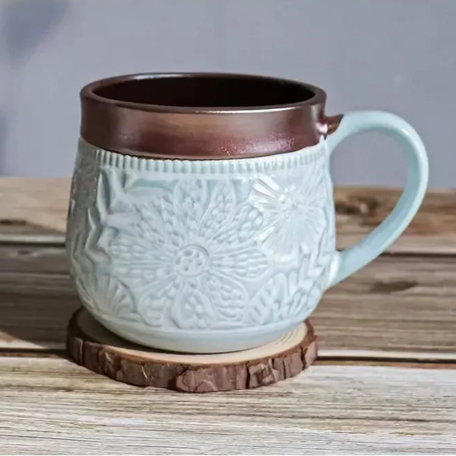 Caneca Cerâmica Retrô - 520ml
