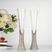 Taça de Cristal Luxuosa com Base Strass - 150ml