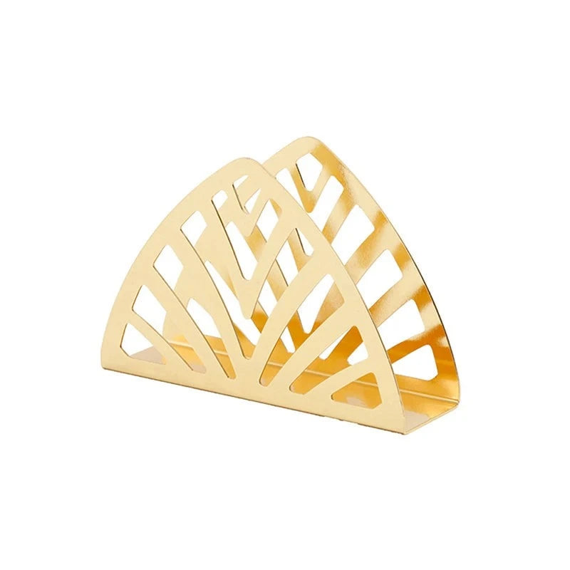 Porta Guardanapo Gold em Metal
