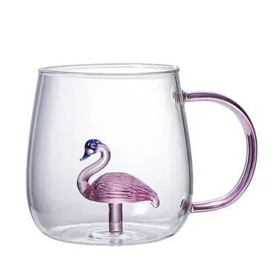 Caneca de Vidro Criativa Nature Vários Modelos 3D