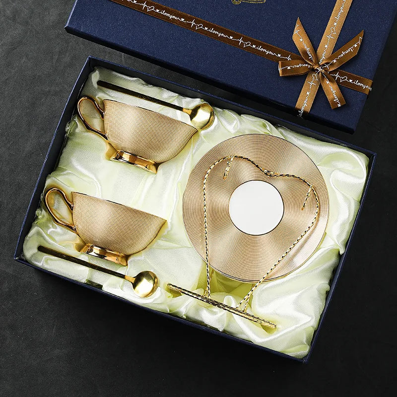 Conjunto Xícara em Porcelana Turca - 3 ou 6pcs