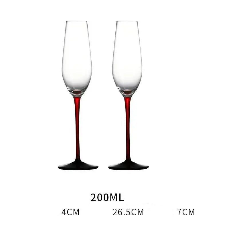 Conjunto de Taças de Cristal Francesas para Champanhe - 2 Peças