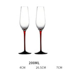 Conjunto de Taças de Cristal Francesas para Champanhe - 2 Peças