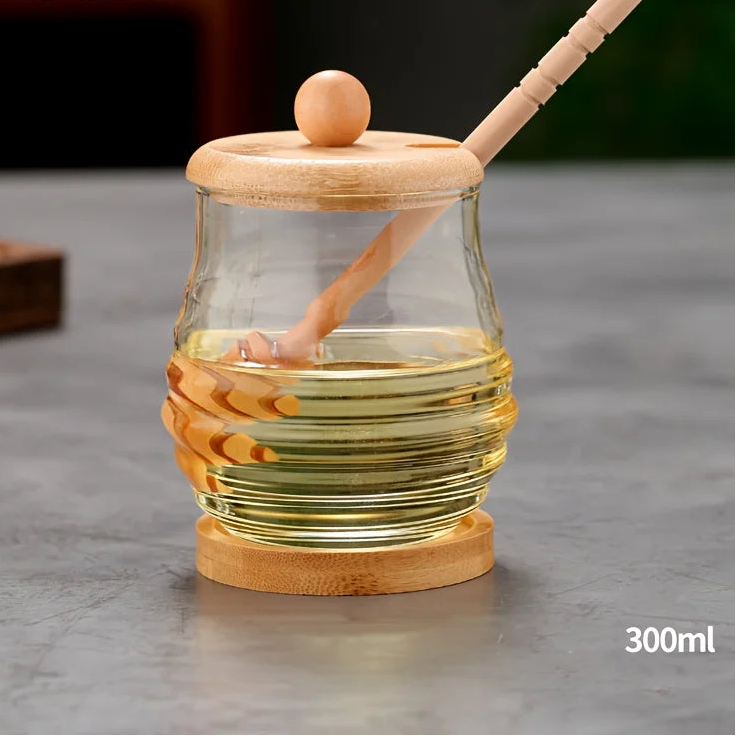 Pote para Mel em Vidro com Tampa Selante