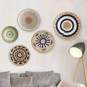 Cesta Decorativa de Parede em Vime Natural