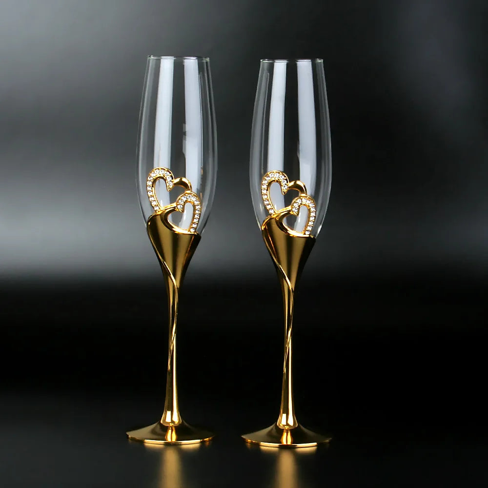 Kit Taças de Cristal Love 2 Pcs