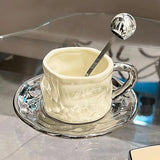 Xícara de Porcelana com Pires Elegante 230ml