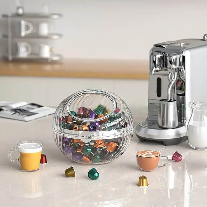Organizador Esférico para Cápsulas de Café com Tampa