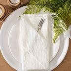 Guardanapos de Algodão Feitos à Mão 32x32cm - Conjunto de 10pcs