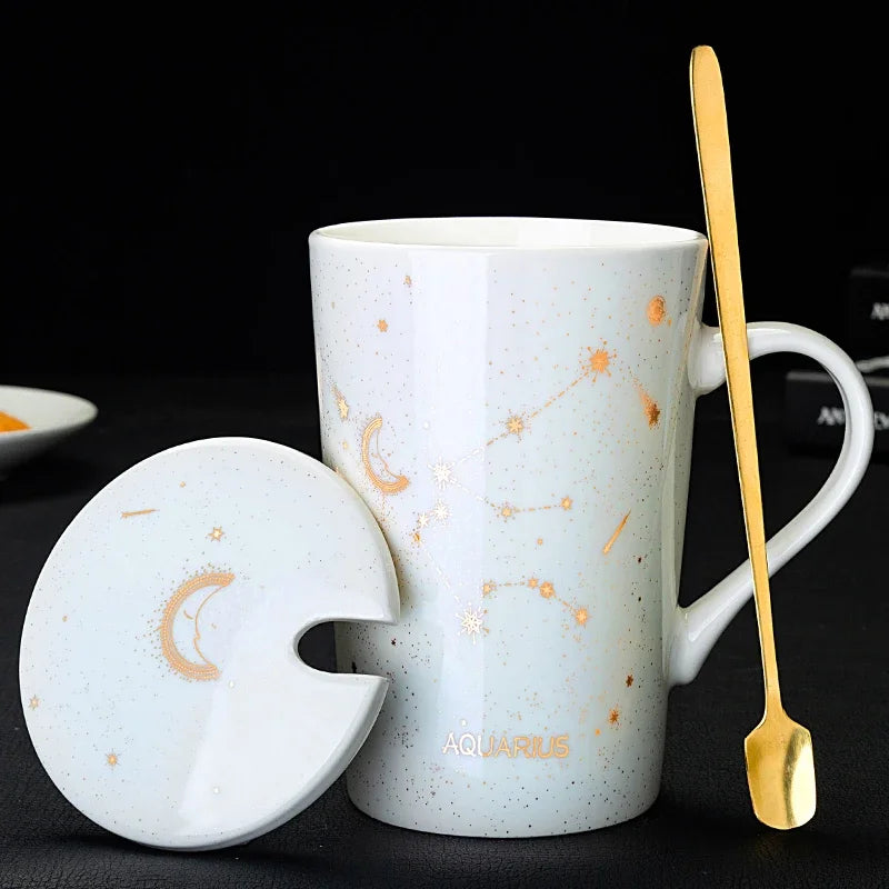 Caneca Constelações Signo em Porcelana - 420ml