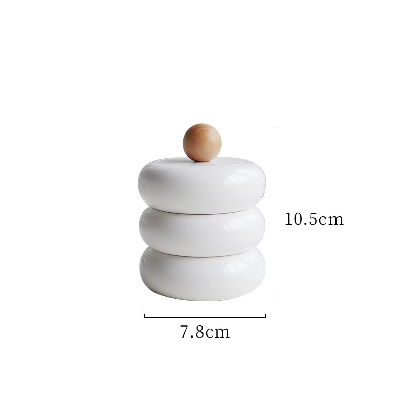 Dustproof Desktop Caixa De Armazenamento, cotonete De Algodão, Milamina Resina Toothpick Jar, Penteadeira Cosméticos, Zhubai Casa