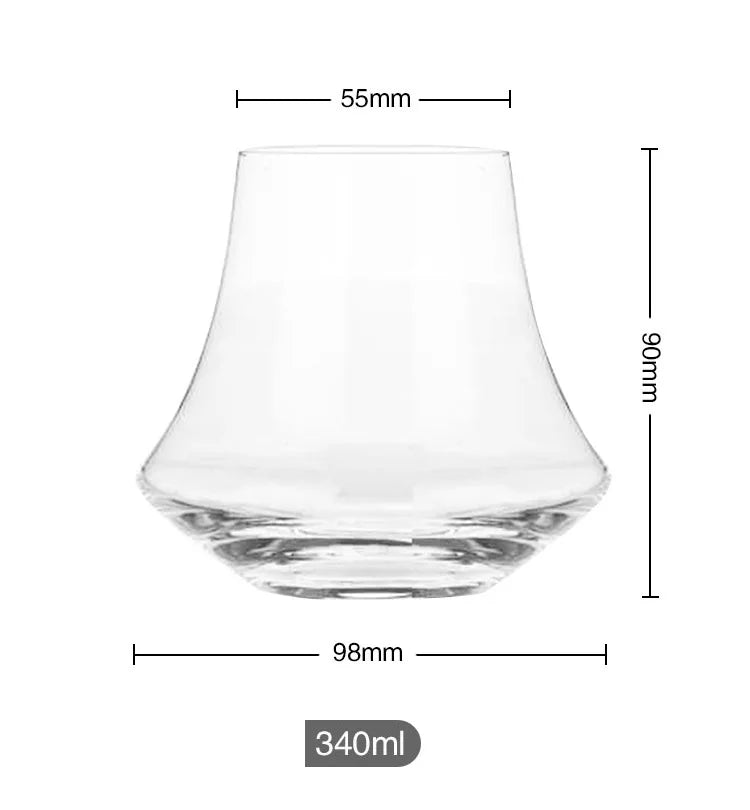 Copo de Cristal para Whisky - Design Exclusivo 340ml
