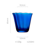 Taças de Cristal Azul Safira para Vinho e Coquetéis