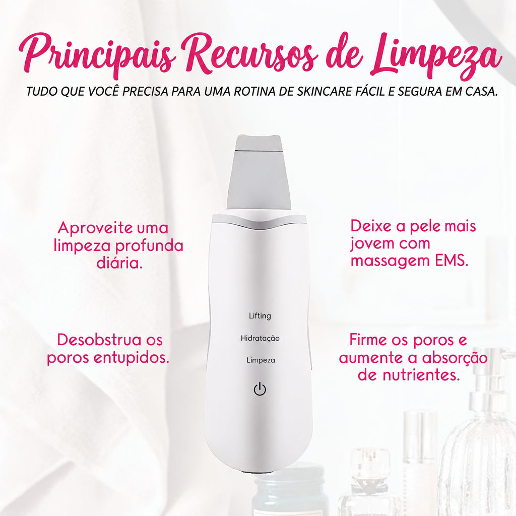 Aparelho de Peeling Facial para Limpeza Profunda e Renovação da Pele