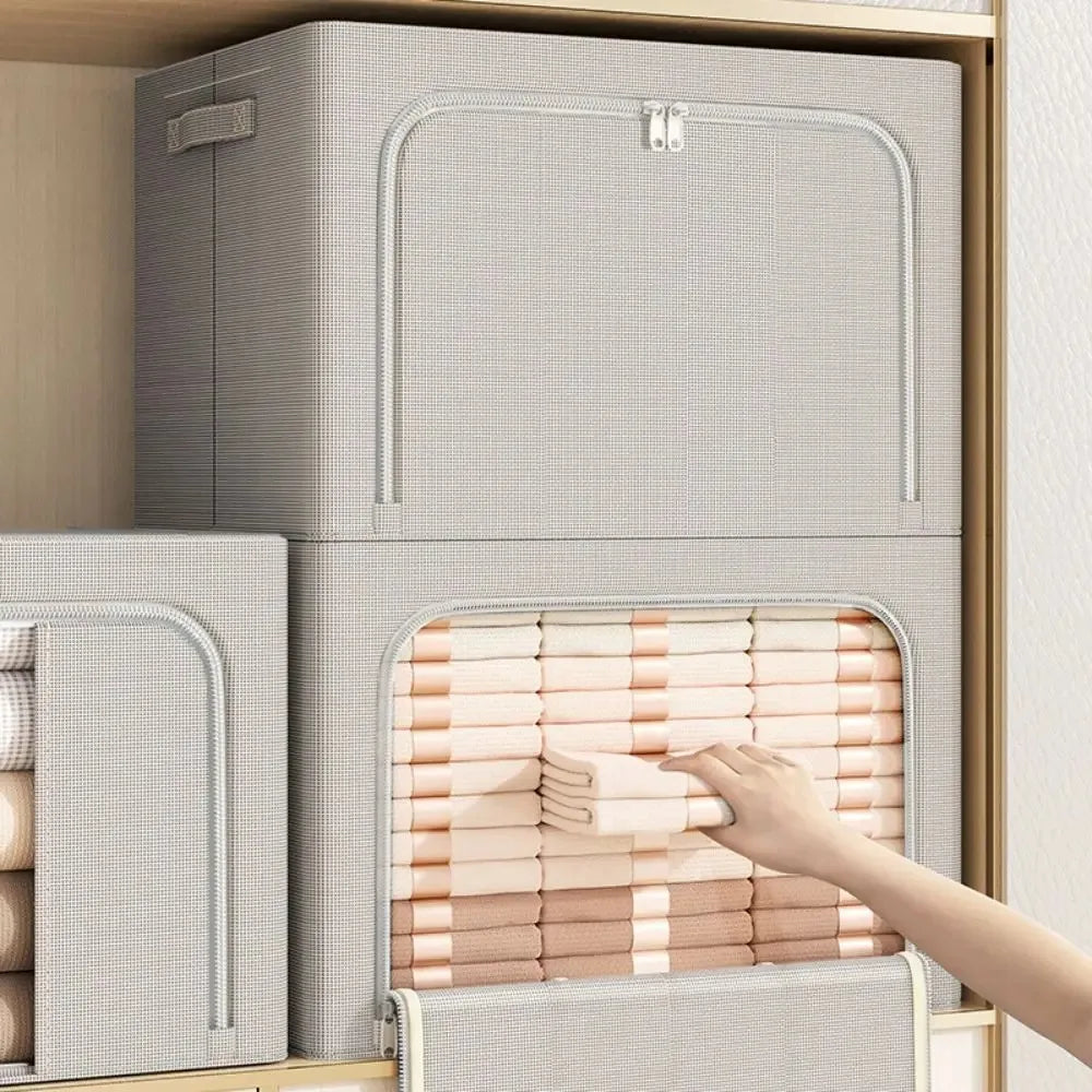 Caixa Organizadora Dobrável em Tecido Premium