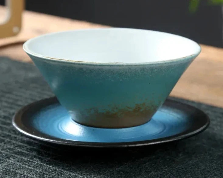 Copo Cone com Base em Cerâmica - 180ml