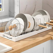 Organizador de Panelas em Aço Inox Expansível