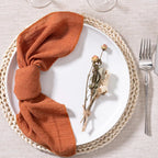 Guardanapos de Algodão Feitos à Mão 32x32cm - Conjunto de 10pcs