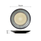 Retro Forno Esmalte Porcelana Placa, Talheres De Cerâmica Europeia, Pratos Domésticos, Pratos Artesanais De Jantar, Acessórios De Cozinha