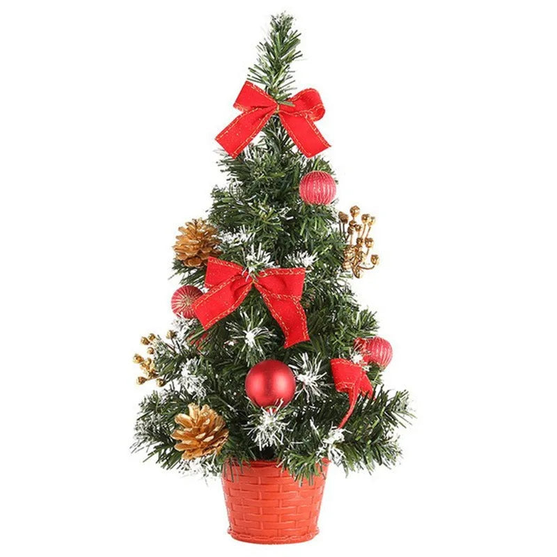 20/30/40cm árvore de natal casa quarto decorações de festa artificial árvore de natal crianças diy artesanato 2025 presente de ano novo