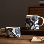 Caneca de Cerâmica Estilo Artístico para Café e Leite