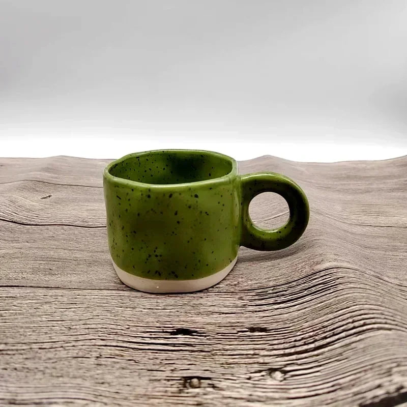 Caneca de Cerâmica 250ml com Alça Criativa Estilo Artístico